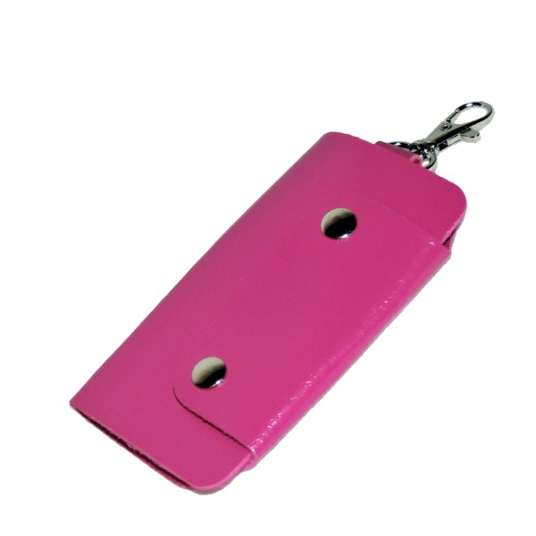 Nøkkelholder i kunstskinn - Roserød [v2] DarkPink Rosenröd