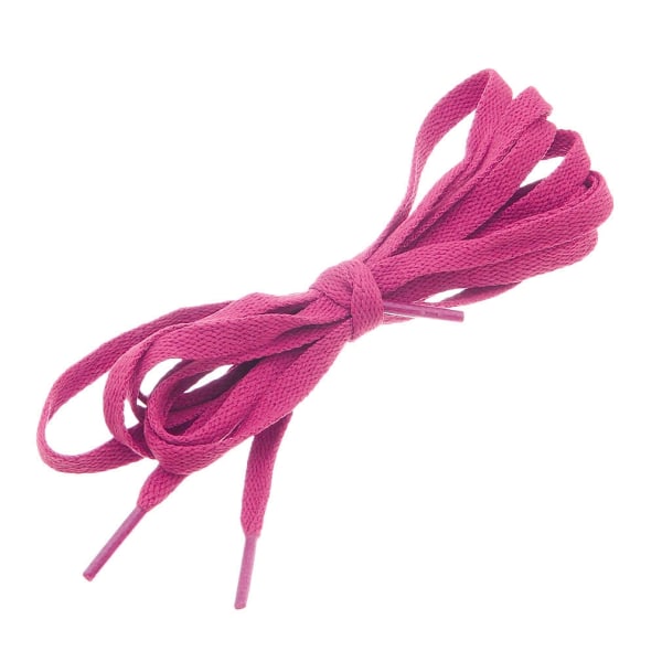 Snørebånd - Rose rød - Flade [120 cm] Dark pink one size