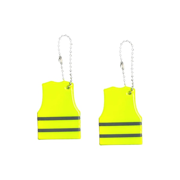 Refleks - Sikkerhetsvest - Gul med svarte striper - Dobbelpakning Yellow