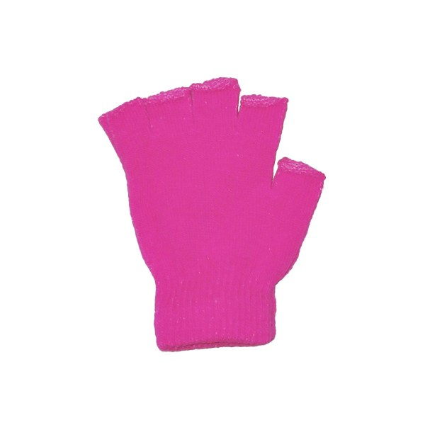 Neliönmuotoiset hanskat, lyhyet & sormettomat - Ruusunpunainen DarkPink one size