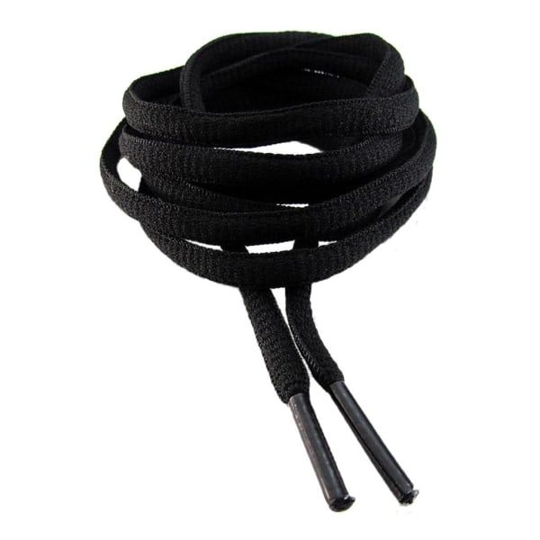 Snørebånd - Sort - Oval [180 cm] Black one size