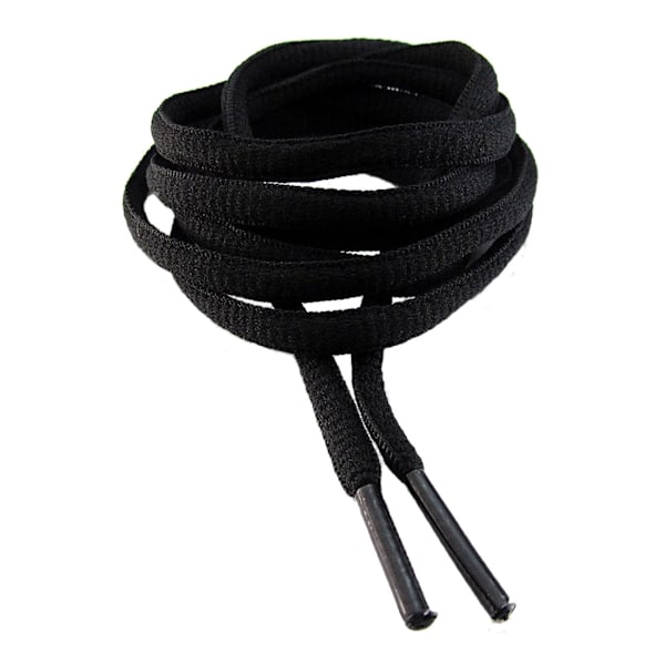 Kengännauhat - Mustat - Pyöreät - Soikeat [100 cm] Black one size