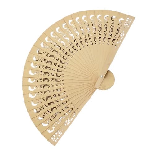 Solskærm i træ - Stanset mønster - Delfin Light brown