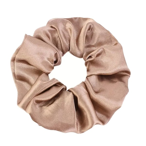 Hårsnodd - Scrunchie - Satin - 9cm - Rosa Rosa