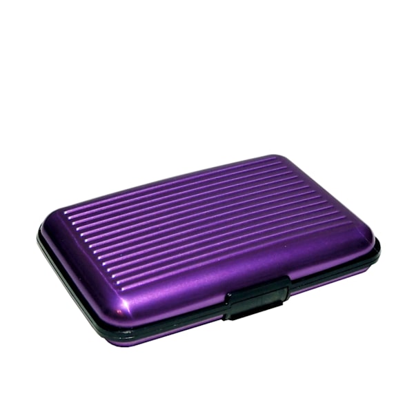 Kortholderkoffert - Lilla rillet - Lommebok Purple