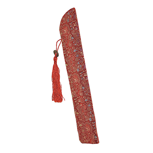 Viftedeksel med brodert mønster - Rød Red