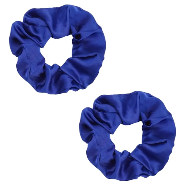 Hiuslenkki - Tummansininen - Hiuslenkki - Satiini - 9 cm - Tuplapakkaus Dark blue