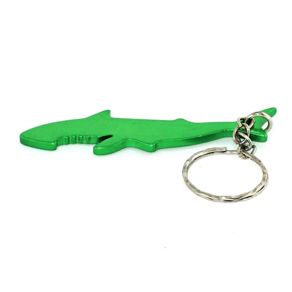 Nøkkelring - Flaskeåpner - Shark - Grønn Green