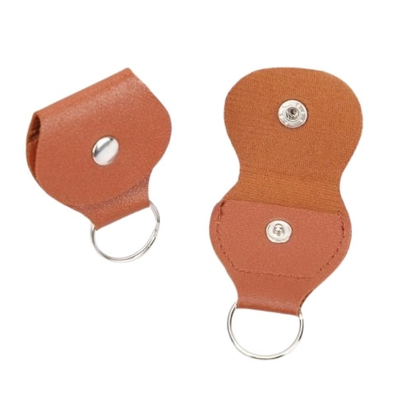 Nøkkelring med hakkeholder - Lys brun Light brown