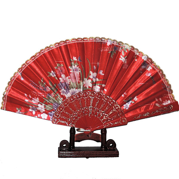 Solvifte - Chiffonblomster med plastikbund - Solfjer - Flere farvevalg Dark pink