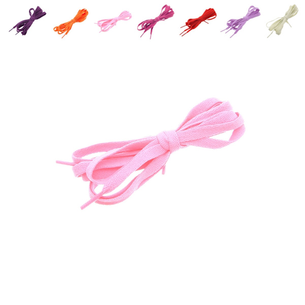 Kengännauhat - Litteät [150 cm] - Useita värivaihtoehtoja Pink one size