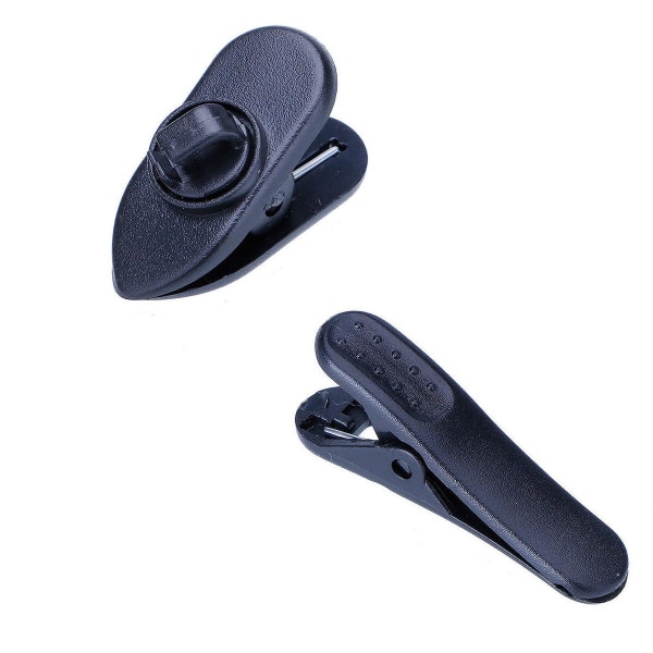 Hållare till hörlurssladd - hörlursklämma - Svart [Small+Large] Black Svart 2st Small+Large