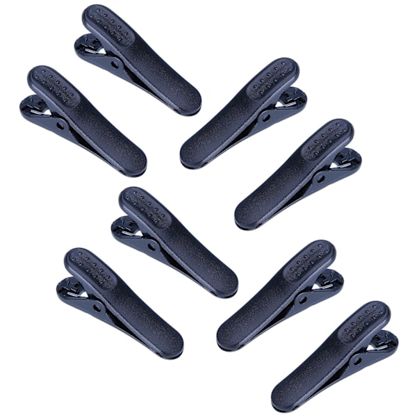 Hovedtelefonkabelholder - hovedtelefonklips - 8-pak - Sort [Stor] Black