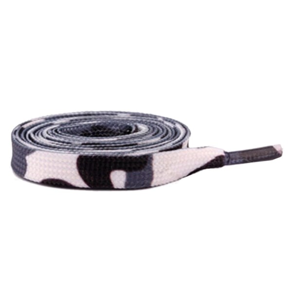 Skolisser - Kamuflasje - Hvite - Flate [120 cm] White one size