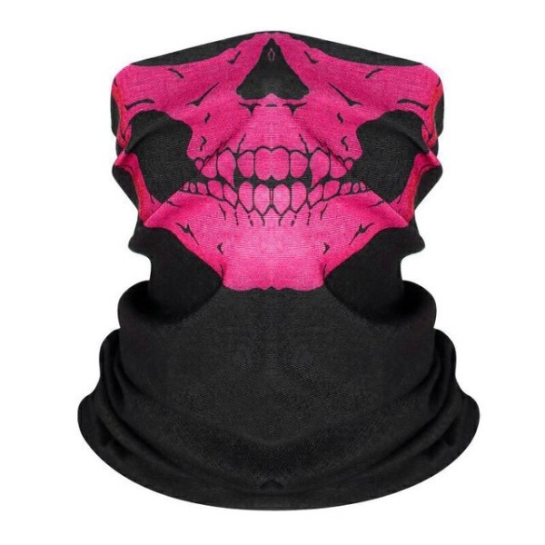 Kraniemaske - Mørk pink - Tørklæde - Bandana - Tørklæde - Skimaske Dark pink one size