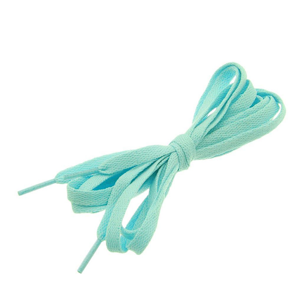 Kengännauhat - Pastellinsiniset - Litteät [160 cm] Pastel blue one size