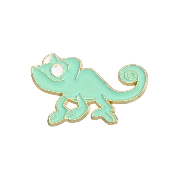 Brosch - Pin - Kameleont - Grön Grön