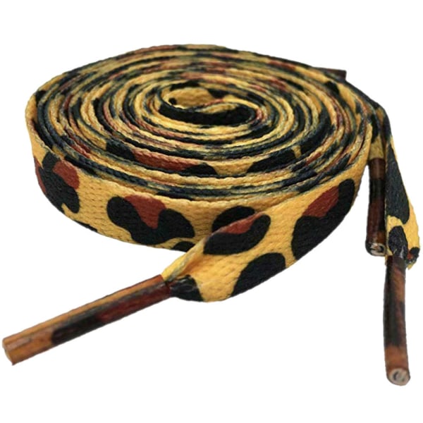 Skolisser - Leopardmønster - Flate [120 cm] Multicolor one size