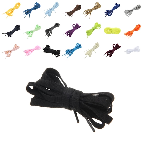 Skolisser - Flate [160 cm] - Flere fargevalg Black one size