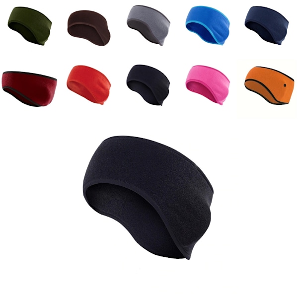 Pandebånd - Fleece Black one size