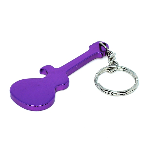 Nyckelring - Flasköppnare - Gitarr - Lila Purple Lila
