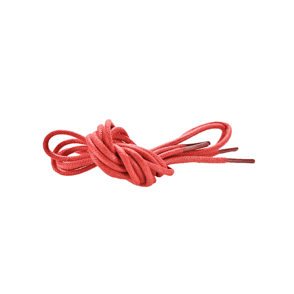 Kengännauhat - Punaiset - Pyöreät vahatut [80 cm] Red one size