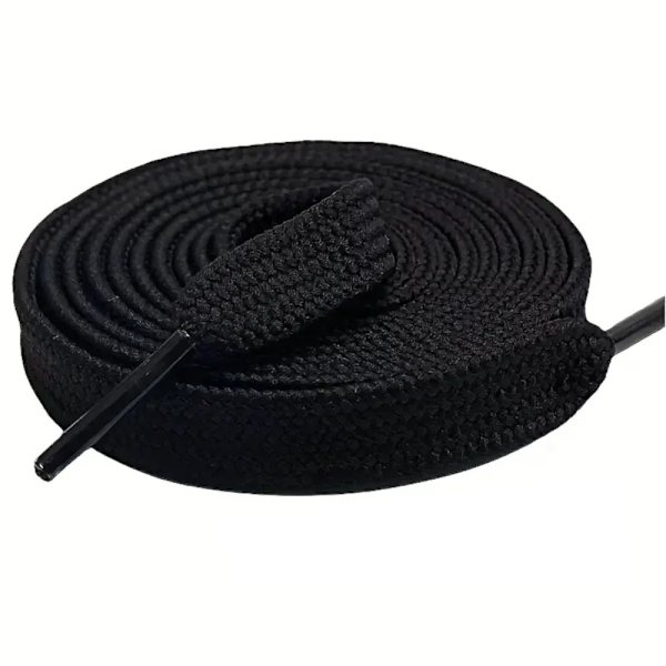 Snørebånd - Flade [100 cm] - Flere farvevalg Black one size