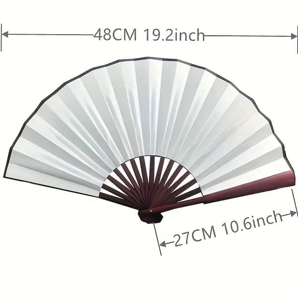 Fjedervifte - Ensfarvet - Stor 27cm - Hvid White