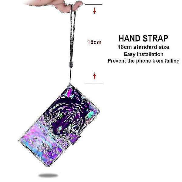 Nyt telefoncover kompatibel med Oppo A55 5g/a54 5g Tiger drikkevand mobiltelefoncover