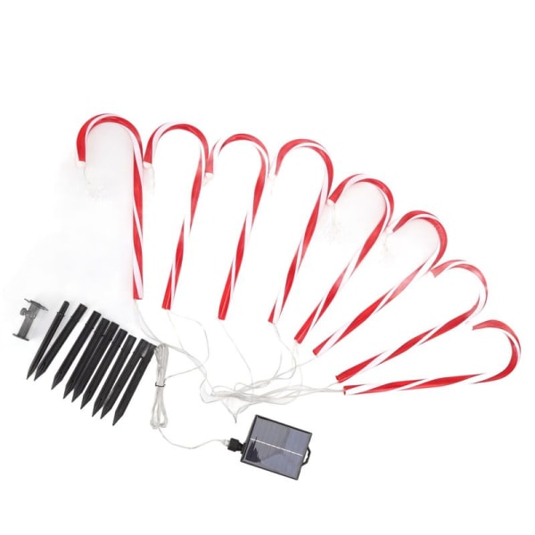 Julegodteri Stokk Lys 1 for 8 Solar Candy Cane Way