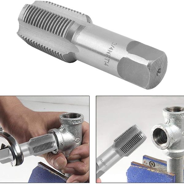 3/4\" NPT-rörgängtapp, gängreparationsmaskin HSS Silver Standard gängtapp