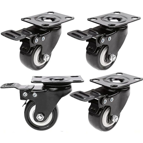 4 stk strandstolhjul, 360 graders hjul, transporthjul, doble hjul