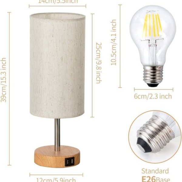 Minimalistisk design for hjemmet ditt? - Denne dimbare bordlampen med berøringskontroll