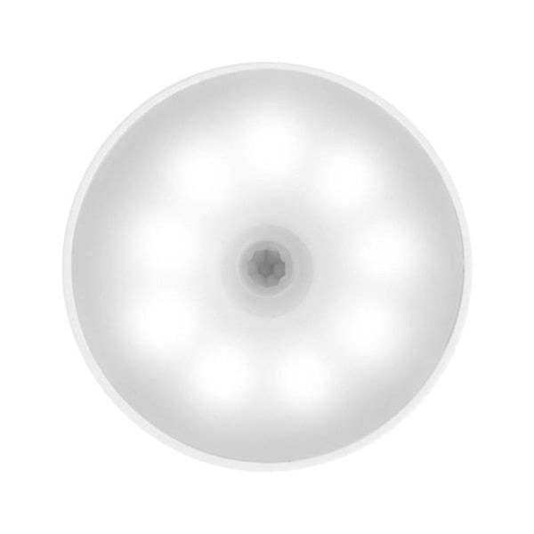 LED-spotlight med bevegelsessensor -? oppladbar og selvklebende