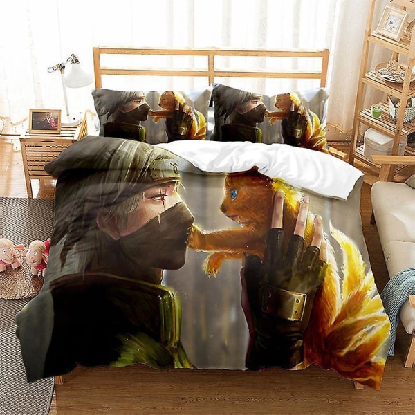 Naruto Y2 # Hemtextil Fire Shadow Series Överkast Digitaltryck Trestegsset 3d