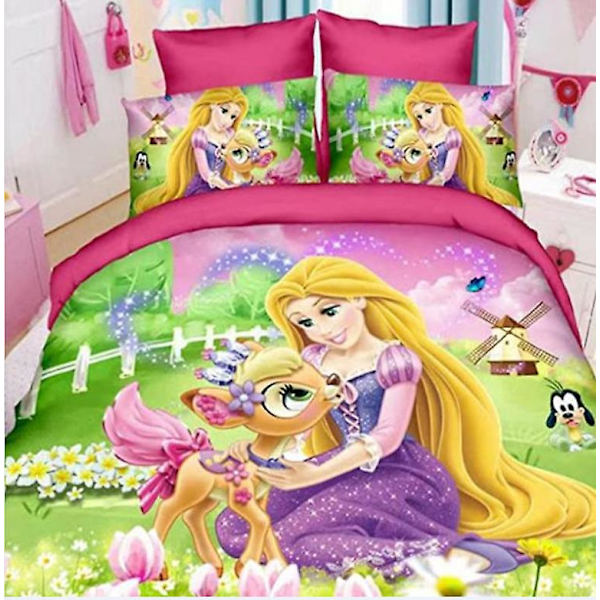 Princess 05# Sängset Princess-serien Storlek Tredelad Täckeöverdrag
