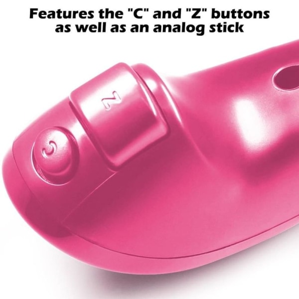 Nunchuck-kontroller, 2-pack ersättning för videospel - Rosa