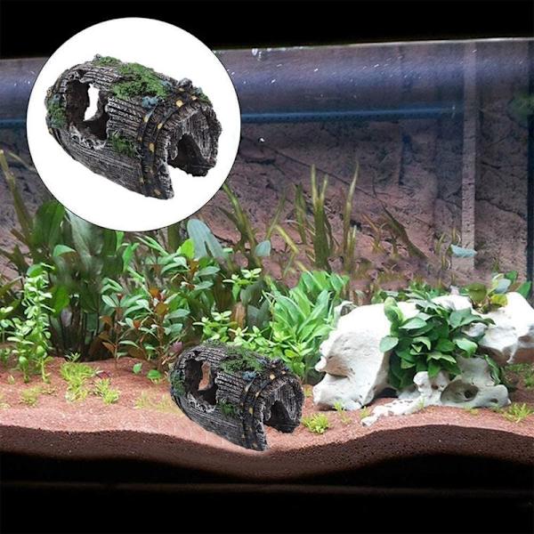 Akvariedekoration Akvariedekoration Resin Akvarietilbehør Sort