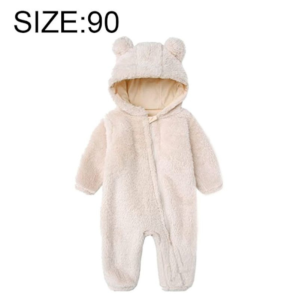 Nyfödd Fleece Huvtröja Långärmad Onesies 90cm