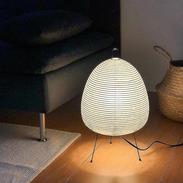 Japansk rispapperslykta LED bordslampa vardagsrum sovrum säng studie hotell homestay konst kreativ inredning stativ golvlampa