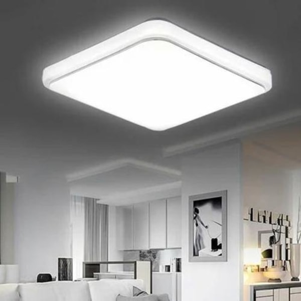 LED-taklampe 24W 1000LM Innfelt 3500a€”6000K - Transparent