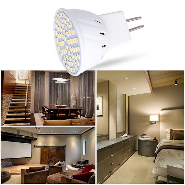 Ersättningslampa med hög ljusstyrka, ej dimbar, Mr16 60 LED, lång livslängd, Cri 70+, LED-spotlight för inomhusbruk - 4 st