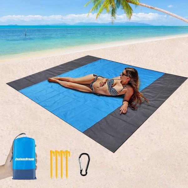 200*200 cm sammenleggbar anti-sand strandmatte, strandmatte,