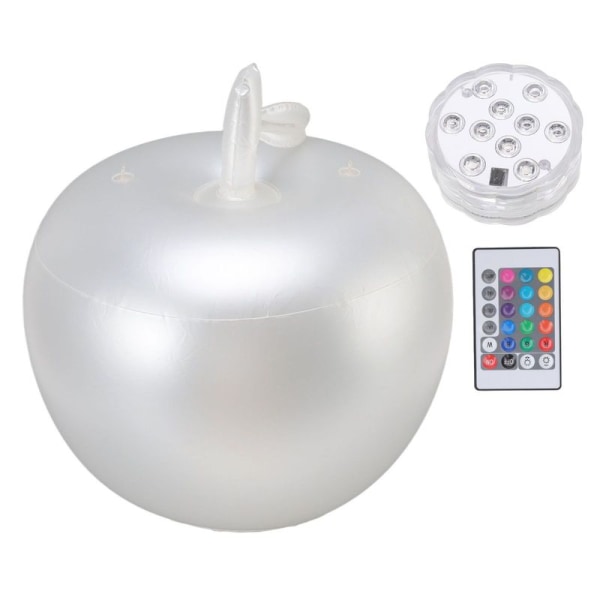 Uppblåsbar LED-ljusboll i PVC, 16-pack