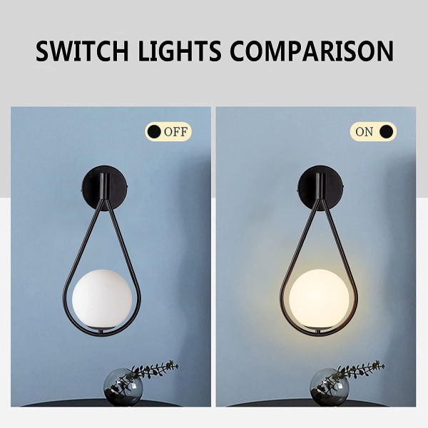 Sfærisk design LED vegglampe - Moderne og elegant atmosfære i hjemmet ditt!