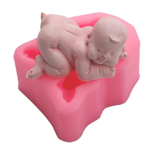 3D sovende baby silikonform engel fondantformer for kakepynt dekorasjonsutstyr for sjokolade godteri mousse