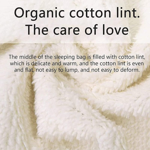 Babysockså stickad babysvadd filt swaddle barnvagn sovsäck