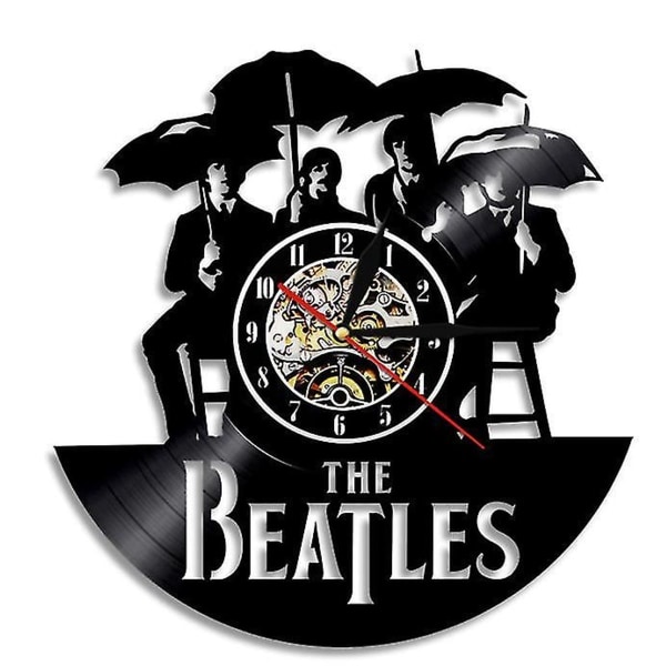Vinyylilevyseinäkello The Beatles Retro-kodinsisustus