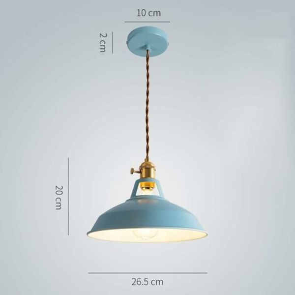 Retro Industrielle Farverige Pære Vedhængslampe Til Restaurant Køkken Stue Soveværelse Vintage Hængende Lampe Hjem Dekorative Lampe