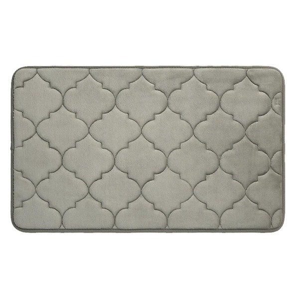 Bad Tykk Absorberende Sklisikker Gulvmatte Bad Korallfleece Memory Foam Teppe Dørmatte